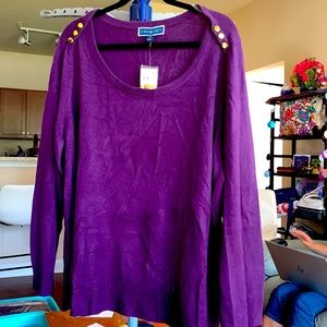 NEW Karen Scott Purple Dynasty 3X